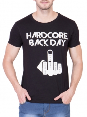 Hardcore Back Day Black Performance T-Shirt</br>